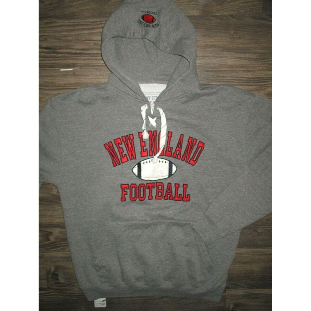 New England Patriots Hoodie Sweatshirt (XXL) Gray